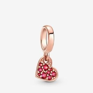 NEW Pandora Crystal Heart Bracelet Charm